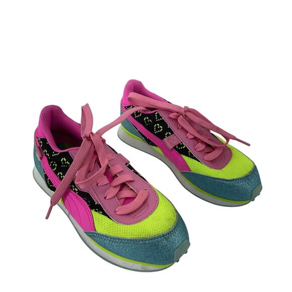 PUMA LOL Doll Surprise Multicolor Little Girls Sneakers Kids Size 3C Preowned - Picture 1 of 8